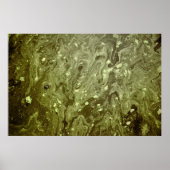 Groen abstract schilderij poster (Voorkant)