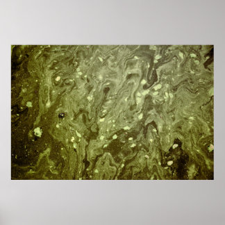 Groen abstract schilderij poster