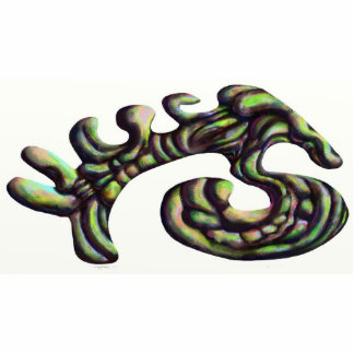 Groen Abstract Schroefmagneet/sleutelhanger Fotobeeldje Magneet