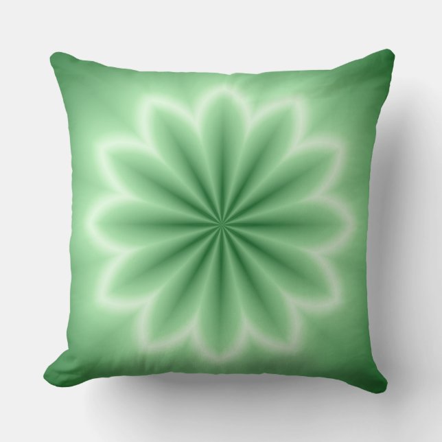 Groen Abstract Star-Sierkussen Kussen (Voorkant)