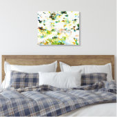 Groen, abstract, stijlvol design canvas afdruk (Insitu (Slaapkamer))
