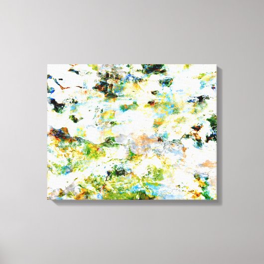 Groen, abstract, stijlvol design canvas afdruk (Voorkant)