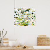 Groen, abstract, stijlvol design poster (Keuken)