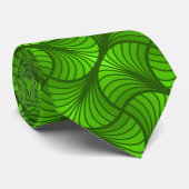 Groen Abstract Stropdas (Opgerold)
