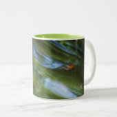 Groen Abstract Tweekleurige Koffiemok (Voorkant rechts)