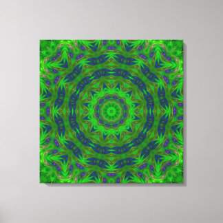 Groen Abstract Verpakt Canvas Afdruk