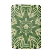 groen abstracte botanische tropische palmbladeren badmat (Voorkant Verticaal)