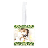 groen abstracte botanische tropische palmbladeren decoratie (Voorkant)