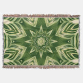 groen abstracte botanische tropische palmbladeren deken (Voorkant)