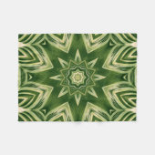 groen abstracte botanische tropische palmbladeren fleece deken (Voorkant (Horizontaal))