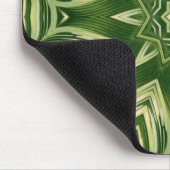 groen abstracte botanische tropische palmbladeren muismat (Hoek)