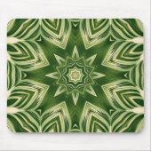 groen abstracte botanische tropische palmbladeren muismat (Voorkant)