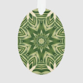 groen abstracte botanische tropische palmbladeren ornament (achterkant)