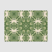 groen abstracte botanische tropische palmbladeren tissuepapier (Voorkant)