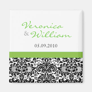 Groen accentmasker Sla de datummagneet op Magneet