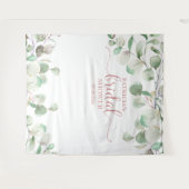 Groen Achtergrond voor Bruiloftsshower Foto Prop Wandkleed (Voorkant (horizontaal))