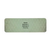 groen adreslabel etiket (Voorkant)