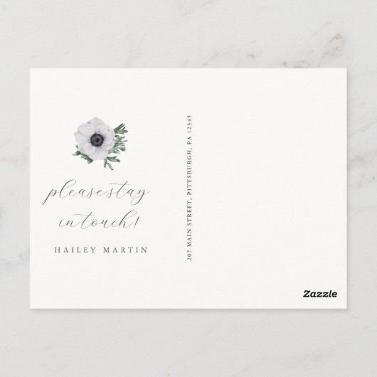  groen adreswijziging die we hebben verplaatst briefkaart (Achterkant)