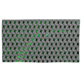 Groen afbeelding onder grijze pleisters, lange vie kussensloop