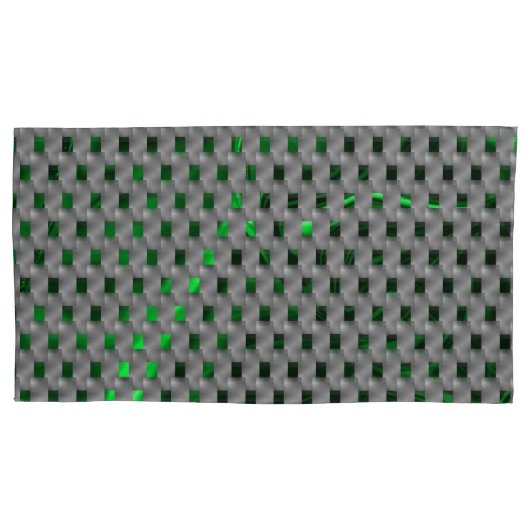 Groen afbeelding onder grijze pleisters, lange vie kussensloop (Voorkant-Links)