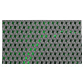 Groen afbeelding onder grijze pleisters, lange vie kussensloop (Voorkant-Rechts)
