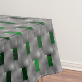 Groen afbeelding onder grijze pleisters, lange vie tafelkleed