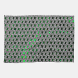 Groen afbeelding onder grijze pleisters, lange vie theedoek