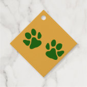 Groen afdrukken verven bedankjes labels (Voorkant)