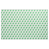 Groen afdrukpatroon stof (Fat Quarter)
