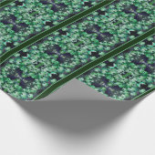 Groen Afrikaans Daisy Bloemen Gepersonaliseerd Cadeaupapier (Hoek)