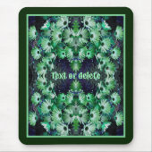 Groen Afrikaans Daisy Flowers Abstract gepersonali Muismat (Voorkant)