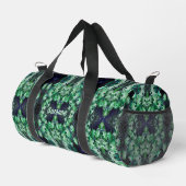 Groen Afrikaans Daisy Flowers Abstract gepersonali Plunjezak (Rechterhoek)