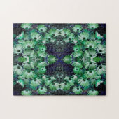 Groen Afrikaans Daisy Flowers Abstract Legpuzzel (Horizontaal)