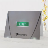 Groen Afscheid Groot Kaart (Gele Bloem)