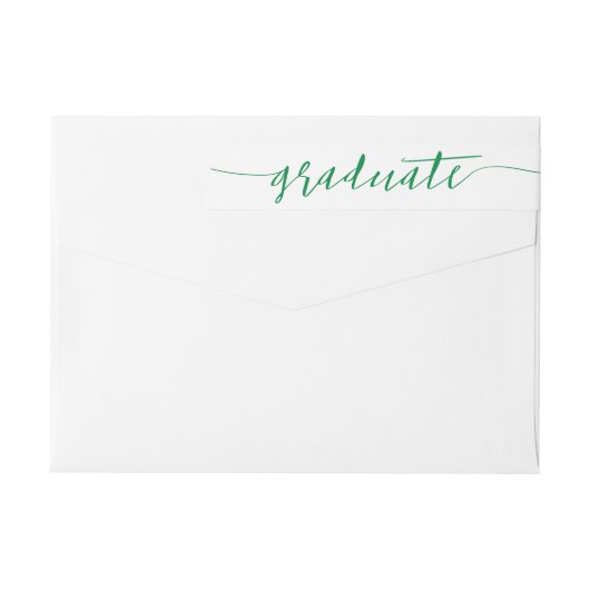 Groen afstudeer script modern (Achterkant)