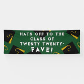 Groen Afstuderen 2025 Spandoek (Horizontaal)