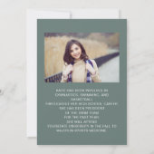 Groen Afstuderen 2 Foto Save Date Class 2022 (Achterkant)