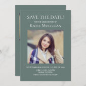 Groen Afstuderen 2 Foto Save Date Class 2022 (Voorkant / Achterkant)