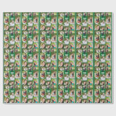 Groen Afstuderen 9 Foto Collage Modern Afstuderen Cadeaupapier (Vlak)