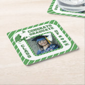 Groen Afstuderen Afstuderen Onderzetters van schoo (Schuin)