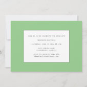 Groen Afstuderen de Aankondiging van het Afstudere (Achterkant)