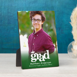 Groen Afstuderen Foto Bold Typography Minimalist Fotoplaat