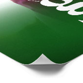 Groen Afstuderen Foto Bold Typography Minimalist Poster (Hoek)