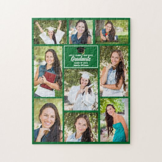 Groen Afstuderen Hogere Afstuderen van de Fotocola Legpuzzel (Verticaal)