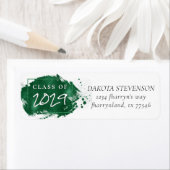 Groen Afstuderen | Modern Paint Afstudeerder Adres Etiket (Insitu)
