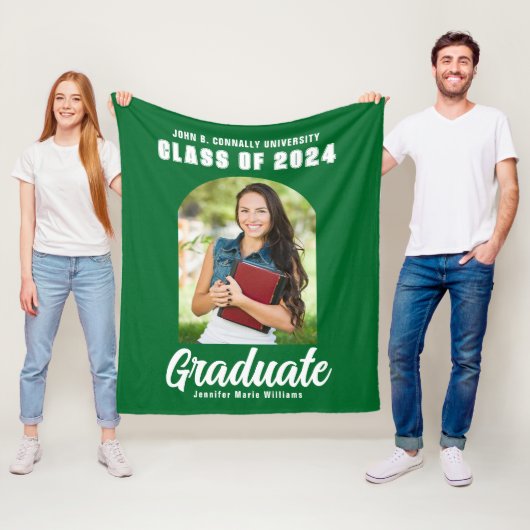 Groen Afstuderen Photo Arch Modern Afstuderen Fleece Deken (In situ)