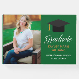 Groen Afstuderen Senior Foto Autograph 2025 Gastenboek