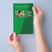 Groen Afstuderen Snoep Bar Wrapper Flyer (Hand)