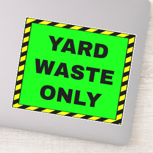 Groen Afval Tuinmateriaal Sticker