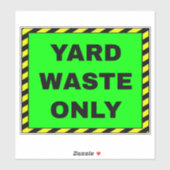 Groen Afval Tuinmateriaal Sticker (Vel)
